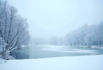 winter scene - Generative AI