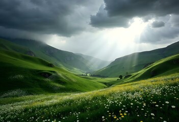 rolling hills - Generative AI