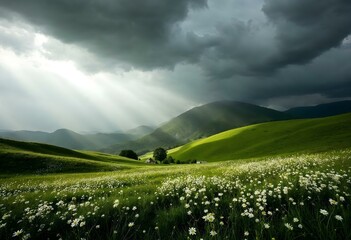 rolling hills - Generative AI