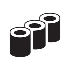 Toilet paper icons in outline and fill. vector illustration for ui. Toilet paper roll Icon set in black filled and line. 