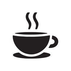 Cup of coffee. Coffee cup icon. Coffee icon isolated on white background .a cup of coffee and glass icon vector illustration logo template