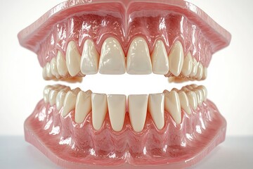 Detailed visualization of maxilla and mandible dental anatomy.