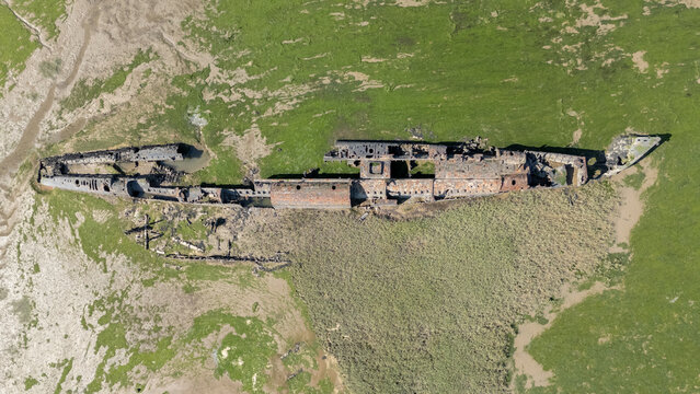 The wreckage of a WWI era German U-Boat UB 122 resting in Kent, England