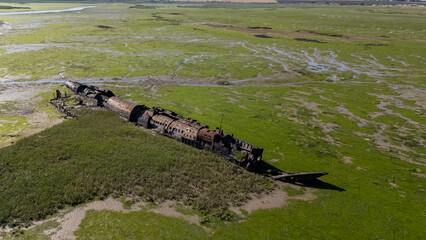 The wreckage of a WWI era German U-Boat UB 122 resting in Kent, England