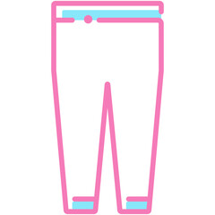 Spring online (clothing series) outline icon pack