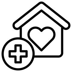 Obraz premium Home Care Icon