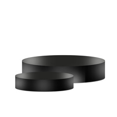 Round stage on black Podium Design