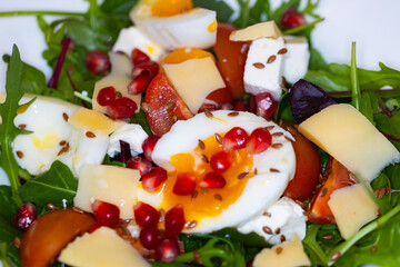 Closeup of vegetable salad with