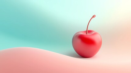 Cherry illustration for culinary projects, depicting fresh cherries in a vibrant and detailed design. Style of book illustration.