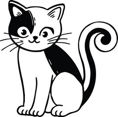 Cute Cat silhouette 