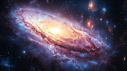 Stunning Spiral Galaxy in Deep Space
