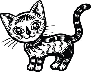 Cute Cat silhouette 