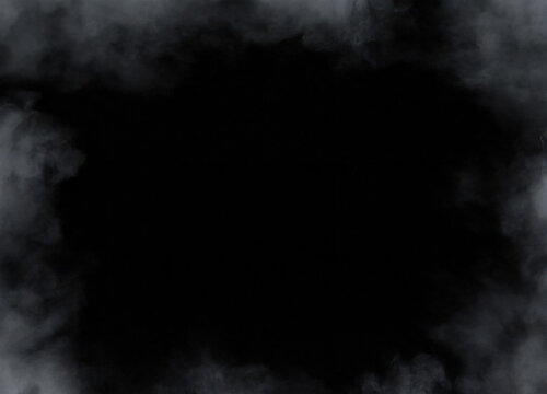 Schwarzer Hintergrund mit Rauch als Passepartout