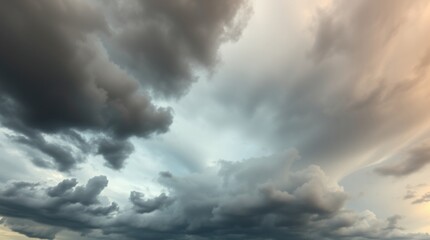 Obraz premium storm clouds timelapse