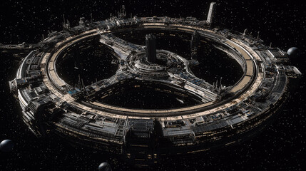 A Futuristic Vision of Space Exploration – Advanced Spacecraft, Cosmic Landscapes, and the Future of Humanity in Space

