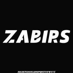 Unique and luxury alphabet font vector