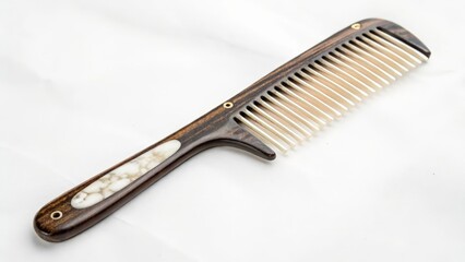 Hair Comb on White Background
