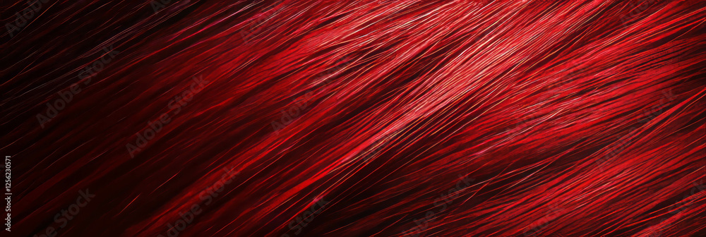 Poster ruby streaks create a vibrant texture on dark background in artistic display