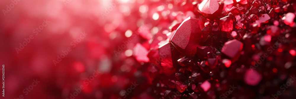 Poster miniature scarlet flashes create a vibrant overlay texture with rich color depth
