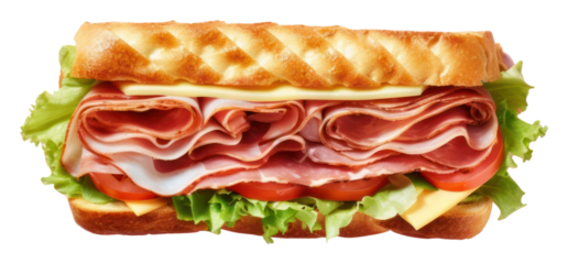 PNG Sandwich bread food meat.