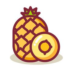 Strong food multi colored icon pack