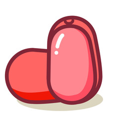 Strong food multi colored icon pack