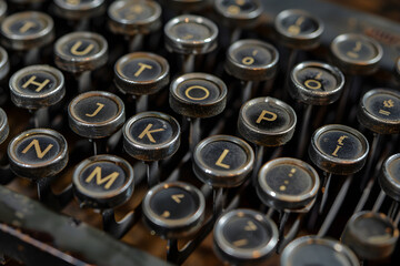 Stunning Close-Up View of a Modern Keyboard in Classic QWERTY Layout