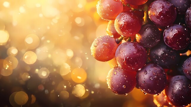 grape graphic for culinary use, abstract style, vibrant tones, textured background, perfect for cookbooks, magazines, and advertisements, creative flair
