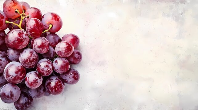 grape graphic for culinary use, abstract style, vibrant tones, textured background, perfect for cookbooks, magazines, and advertisements, creative flair