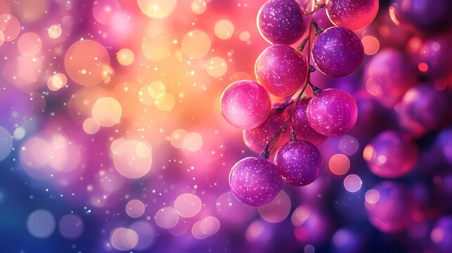 grape graphic for culinary use, abstract style, vibrant tones, textured background, perfect for cookbooks, magazines, and advertisements, creative flair