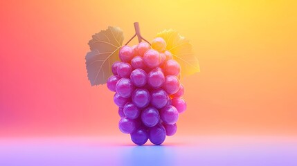 grape illustration for culinary projects, hand-drawn style, vibrant colors, detailed texture, perfect for food blogs, recipe books, and cooking websites, vintage aesthetic