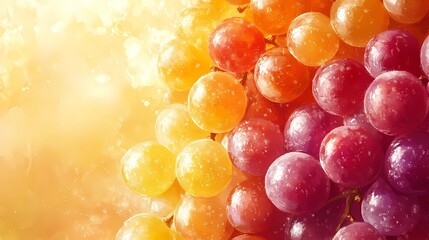 grape design for food projects, digital style, high contrast, realistic details, perfect for packaging, advertisements, and social media, sleek finish
