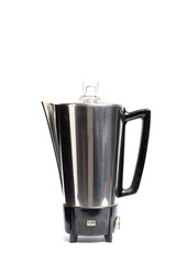 Coffee maker isolated on white background.