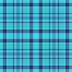 Vibrant teal and navy plaid pattern.  Perfect for textile design, website backgrounds, or fashion projects. This seamless texture offers a modern, geometric feel, evoking a sense of order and style.