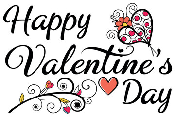 Happy Valentine's Day Typography Design