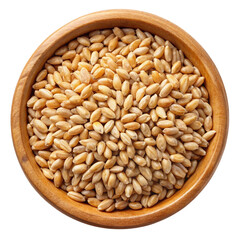 buckwheat in wooden bowl