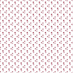 Vintage abstract flowers, great design for any purpose. Floral ornament of red spines. Modern brush. Hand paint. Seamless background