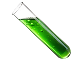 glass with green liquid