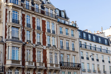 Old and expensive residential building in the city center of Paris, France