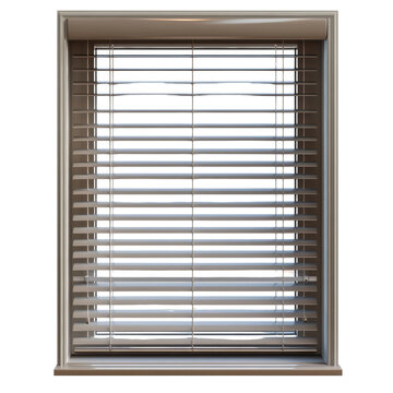 Elegant Horizontal Blinds for Modern Windows on white background
