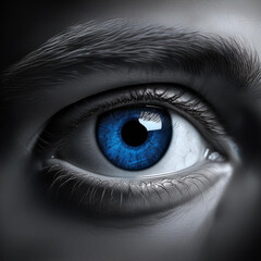 shadowed cathedral; gothic cathedral in shades of black and gray, with a single stained glass window in red; cathedral, black, gray, red window, gothic