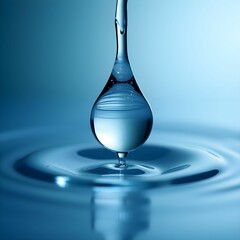 Water Droplet Symbolizing Purity and Freshness