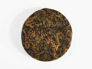 Fototapeta premium dry loose Chinese tea, for ceremonies macro photography on a white background
