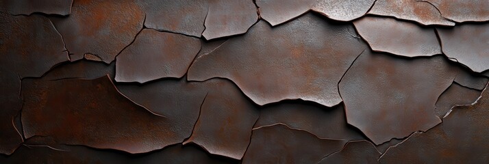 Brutal metal surface with deep scratches and cracked texture design