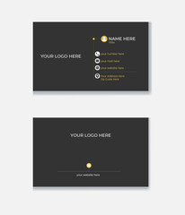 Minimal Individual Business Card Design Template Clean Professional Business Card Layout.