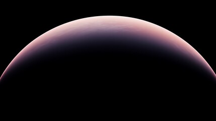 Pink planet, space, dark background, cosmic