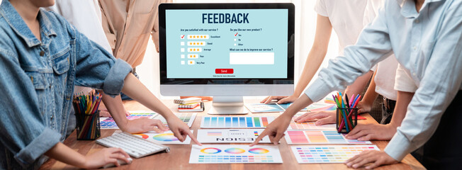 Customer feedback and review analysis by brisk computer software for corporate business