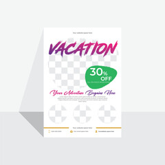 Vacation and travel template design