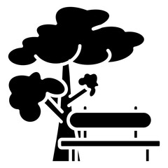 Public Garden Glyph Icon