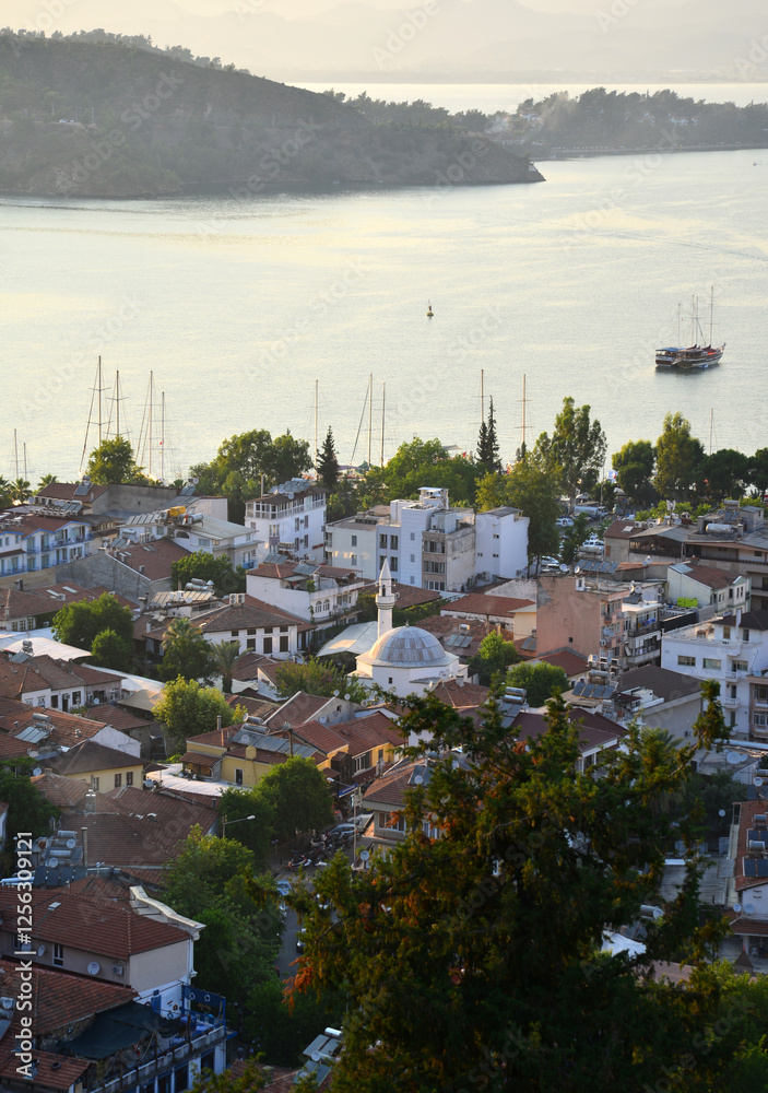 Poster Fethiye in Mugla, Turkey.